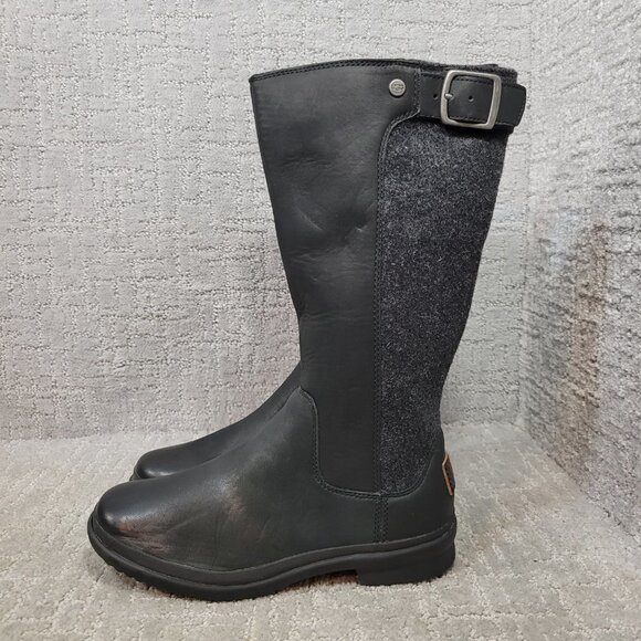 UGG Australia Janina Women's Size 5 US Black Waterproof Knee-High Boots 1018472